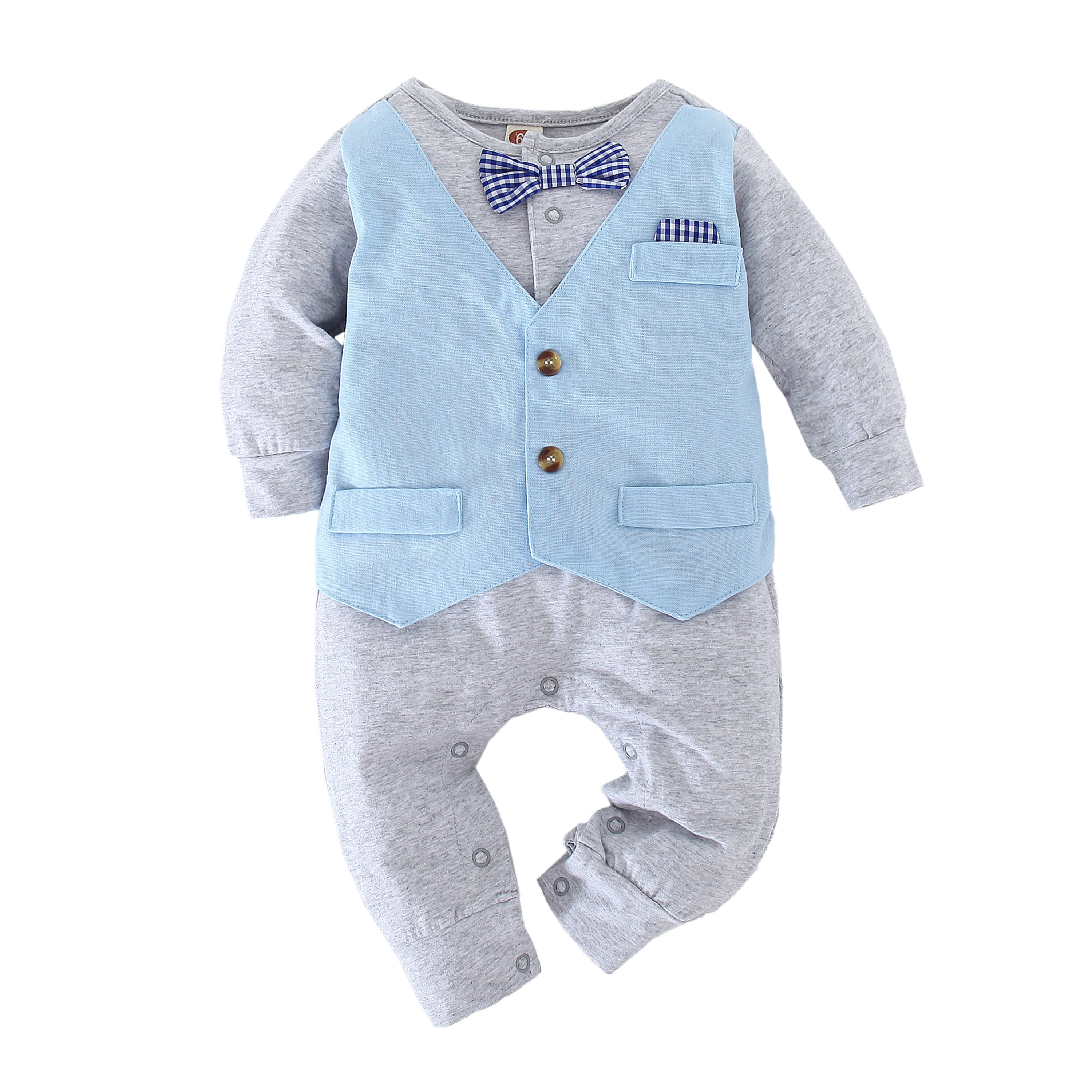 Spring Autumn Baby Boy Romper Newborn Infant Long ... – Vicedeal