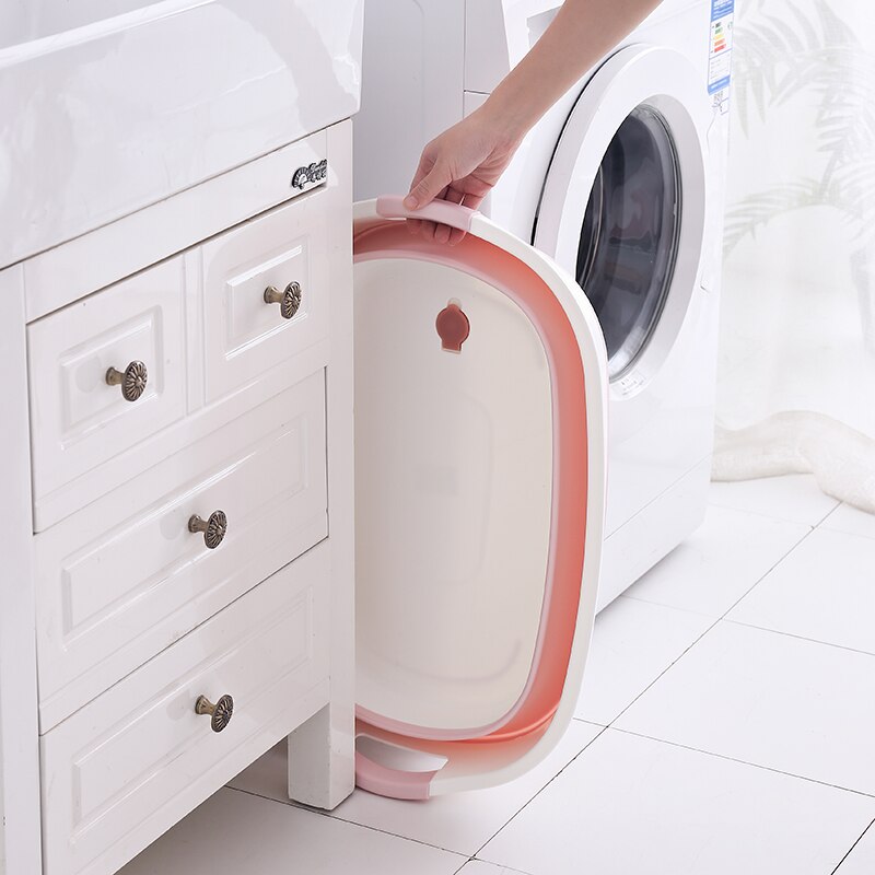 Foldable Baby Shower Protable Bath Tub Folding Baby Shower Bathtub Portable Pet Bath Tubs Bathroom Accessories Storage Basket