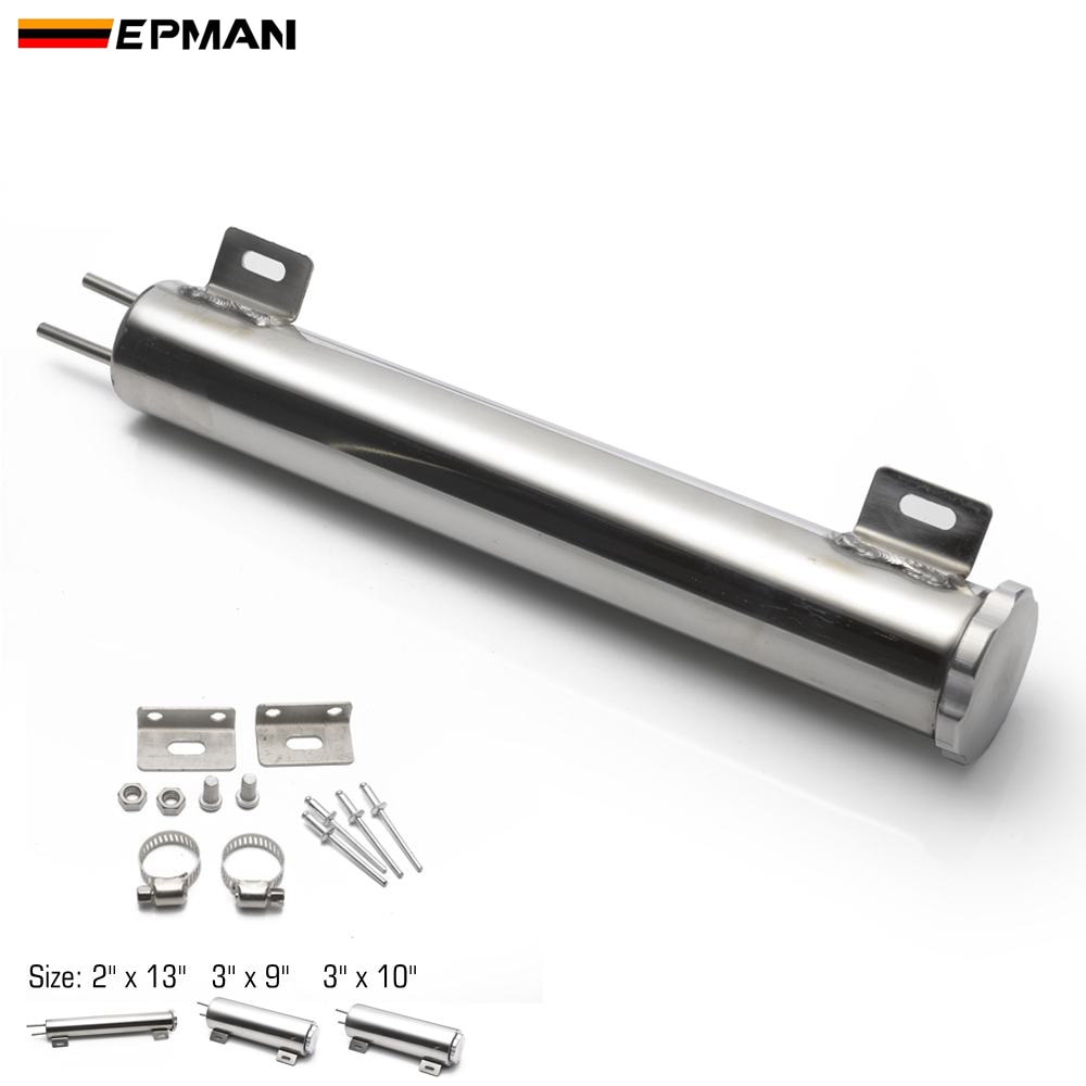 3"x10" Stainless Steel Radiator Overflow Tank Bottle Catch Can Car Modification Radiator Cooling EPYX9610 EPYX9611 EPYX9612