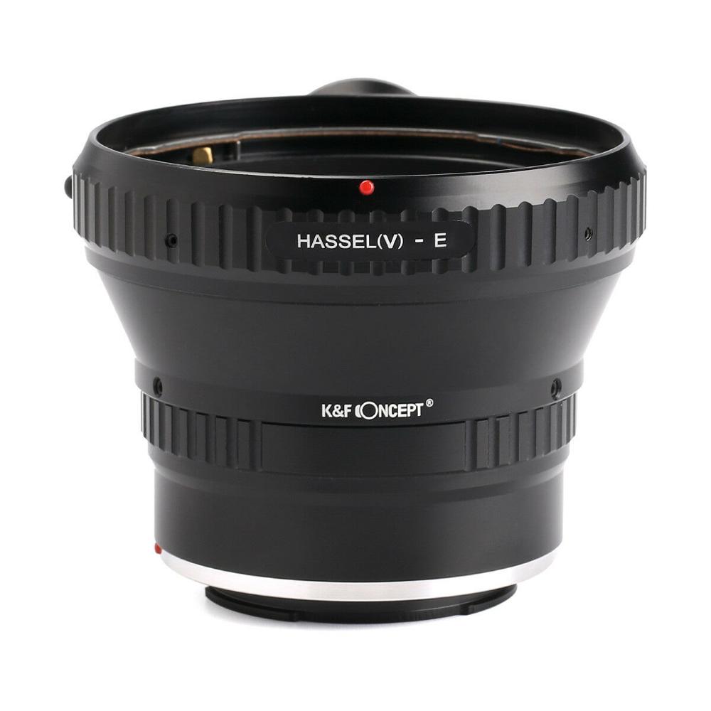 Adaptador de concepto K & F para Hasselblad V, lente de montaje para Sony E-mount Cámara NEX A7R2 A7R3 A7M3 A7M2 A9 a5000 a6000 a6500 a6300 a6400
