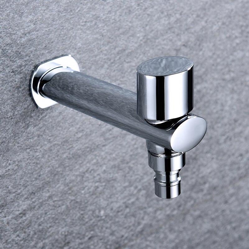 2 Wasser Auslauf Waschmaschine Wasserhahn klopfen doppelt Auslauf Garten draussen Wasser Hahn Verchromt G1/2