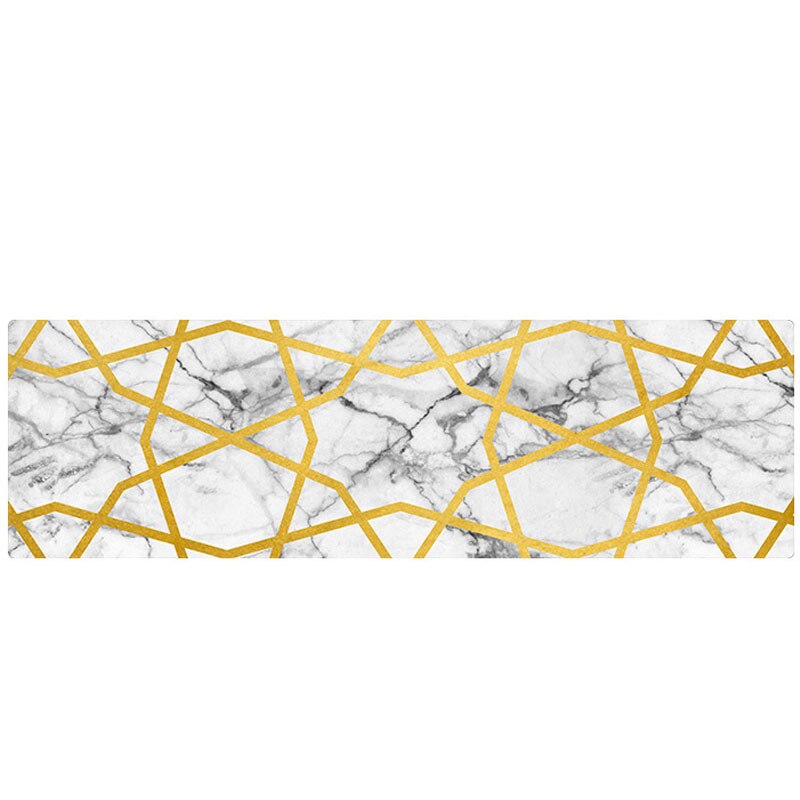Geometriset keittiön matot pvc nahka matot isot lattiamatot ovimatot makuuhuoneen tatamit vedenpitävät öljynpitävät keittiön matot: 2 / 45 x 75cm