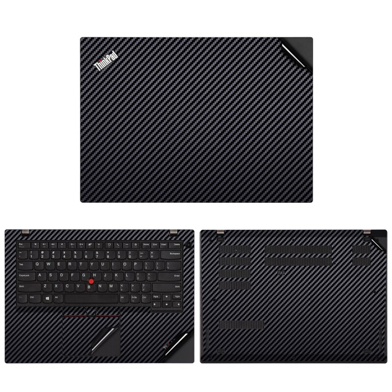 Full set of Laptop Skins for Lenovo ThinkPad X1 Carbon Anti-Scratches/Dust Vinyl Decal Sticker for ThinkPad X1 Carbon Cover: X1 Carbon 2020 / Fiber black