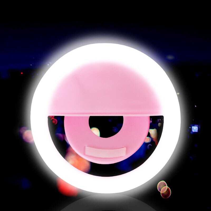 Draagbare Selfie Led Ring Flash Light Mobiele Telefoon 36 Leds Selfie Lamp Ring Make-Up Verlichting Led Light Clip Voor Telefoon
