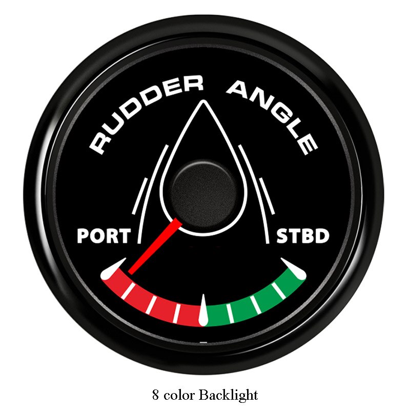 52mm Wasserdichte rüder Winkel Meter Messgerät Stiefel Instrument mit 8 Arten Hintergrundbeleuchtung: BN