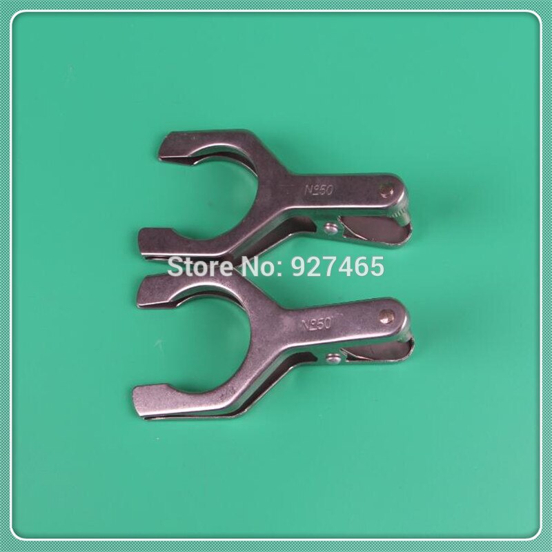 2pcs,50# Stainless Steel Spherical Interface Clip,Stainless Steel Clamp,Glassware clip,Use for Glass Ground Joint