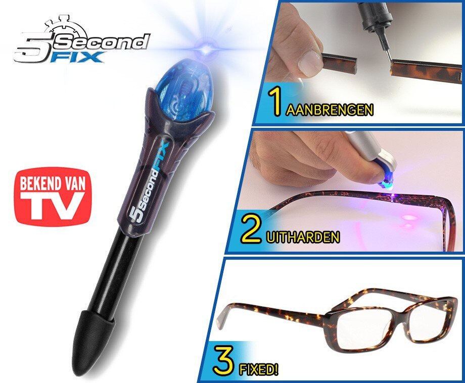 5 sekunders quick fix flydende lim pen uv lys reparationsværktøj superdrevet flydende plast svejsning sammensat kontorartikler