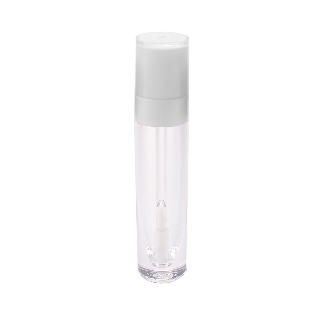 1 stk 8ml lipgloss tubes klare tomme beholdere mini genopfyldelige læbepomade flasker læbe glasur prøver rejse gør-det-selv makeup værktøjer: Hvid