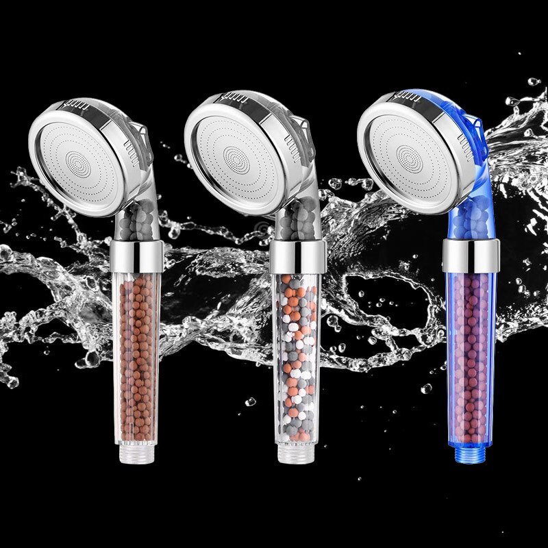Cabezal de ducha Magichome iónico, filtración de 3 capas, ahorro de agua a alta presión, de mano, boquilla de SPA