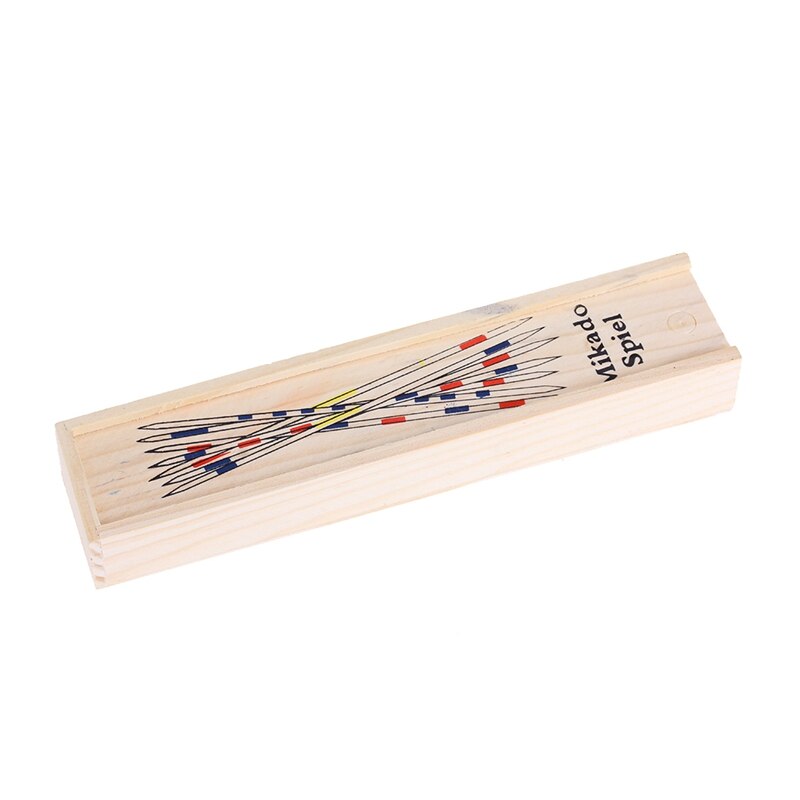 Traditionellen Mikado Spiel Holz Pick Up Sticks Set Traditionellen Spiel Mit Box Spielzeug E65D