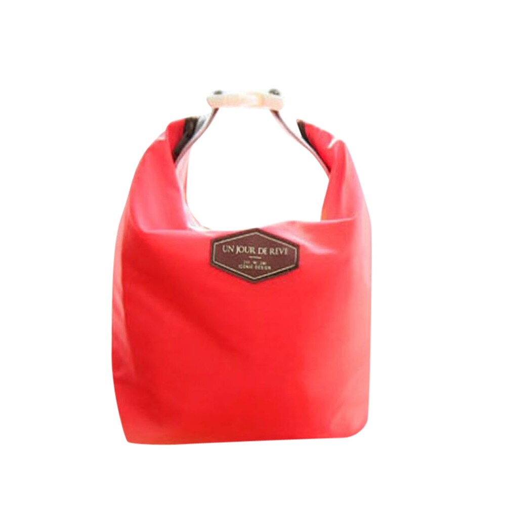 Mittagessen Tasche Neue Tote Tragbare Isolierte Cooler Wasserdichte Lebensmittel Lagerung Tasche Rot Für Frauen Männer Kid 225: A