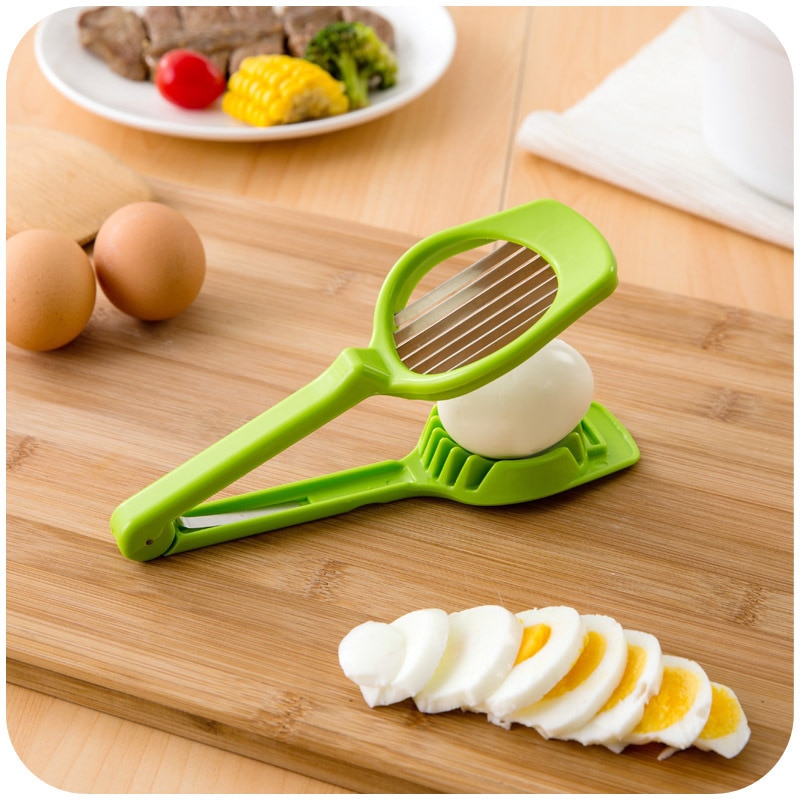 Keuken Gadgets Handige Plastic Ei Slicer Grib Voor Paddestoel Aardbeien Kiwi