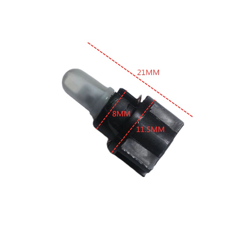 10 stk.  t5 t6.5 w1.2w led-pærer til biler, modificeret lampe, instrumentbræt og instrumentbelysning, 12v hvide, ravrøde, isblå panellamper til biler