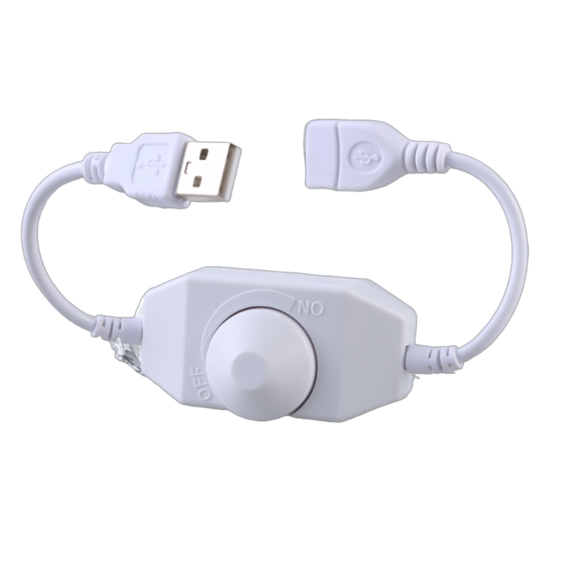 USB LED Knob Dimmer DC5V Ribbon Brightness Adjustable Switches Controller Connectors For LED Strips Light USB Fan
