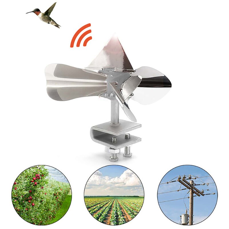 Stainless Steel Bird Pigeon Crow Repeller Scarer Wind Deterrent Garden