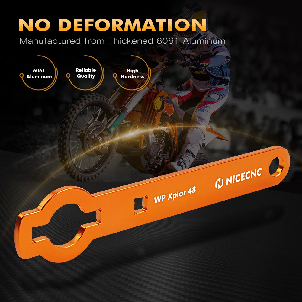 NICECNC WP Xplor llave de tapa de horquilla herramienta de ajuste de precarga para KTM EXC-F 350 -2022 XC-W 250 300 TPi seis días Husqvarna TE 300i
