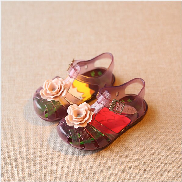 Mini Sed Schuhe Sommer mädchen Sandalen Prinz blumen gelee schuhe Für Mädchen schuhe größe EU19-27 Mini sed schuhe