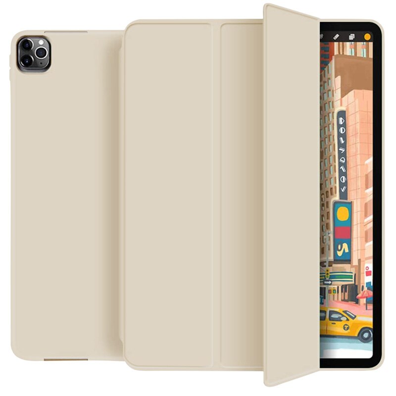 Waterproof Protect Case for Apple iPad Pro 11 ) Smart Cover with Pencil Holder: Misty Gray