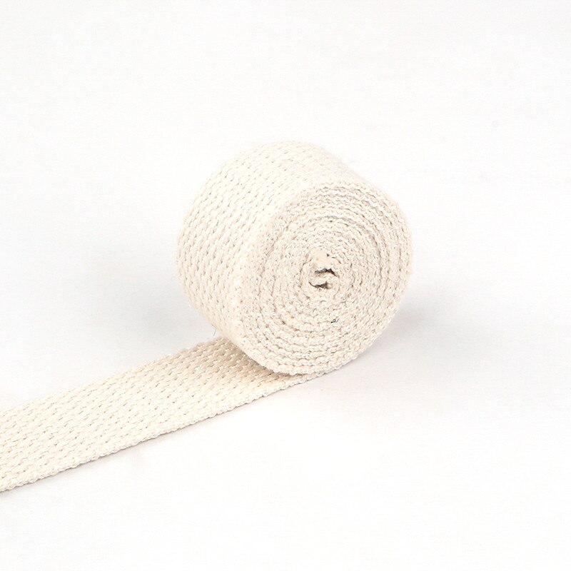 5 Meter 20Mm Canvas Lint Heuptas Verdikking Katoen Webbing Canvas Singels Knapzak Strapping Naaien Tas Riem Accessoires: Beige