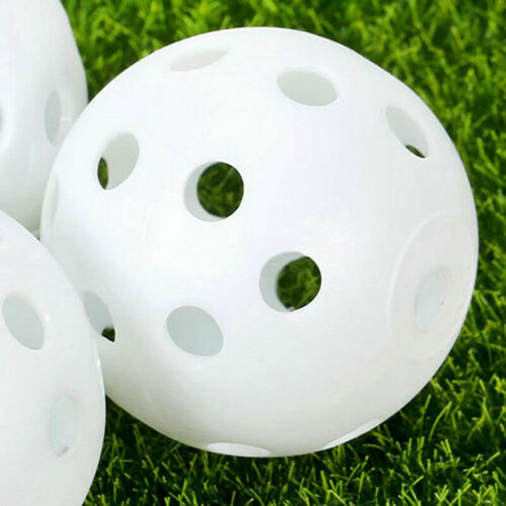 Plastik hul golf træningsbold tom hul hul bold indendørs træningsbold  #4 d 04