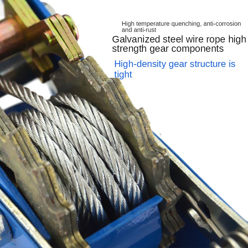 Handmatige Hendel Takel Hoge Carbon Staaldraad Tightener Duurzaam Antitrust Multifunctionele Dubbele Haak 1T/2T/4T Kraan Draad Draai Tool