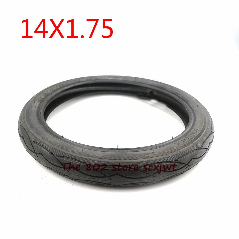 Supercykeldæk 14 x 1.75(47-254)  indre og ydre dæk passer børnecykeldæk foldecykler cykeldele slange 14*1.75 dæk: Ydre dæk