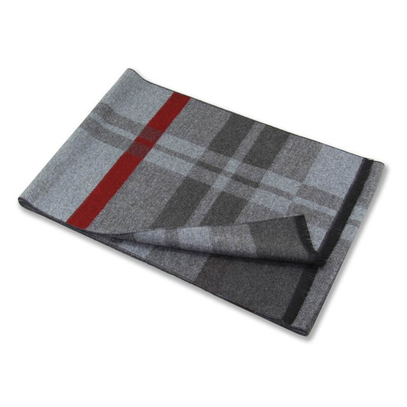 Winter Wol Sjaal Voor Mannen Luxe Sjaals En Wraps Klassieke Bufanda Hombre Warme Plaid Wol Sjaals Mannelijke Mode Echarpe: MK-04