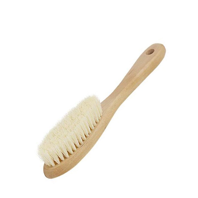 Natuurlijke Houten Handvat Schoon Borstel Multifunctionele Kleding Borstel Schoonmaak Tool Schoenen Borstel Voor Thuis Wasserij Stomerij: Default Title