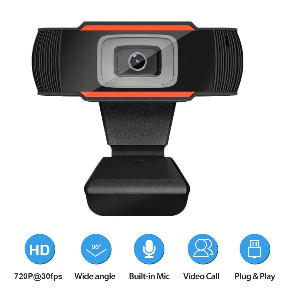 Webcam 1080P Auto Focus USB Web Camera with Built-in Noise Reduction Microphone Web Cam PC Webcam for pc Laptop computer camera: 720P-1