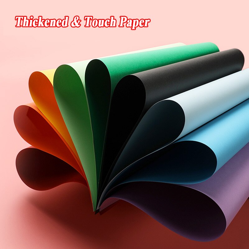 Papel Kraft colorido A3 A4 de 180g, manualidades, fabricación de tarjetas artesanales, papel de copia de , cartón grueso
