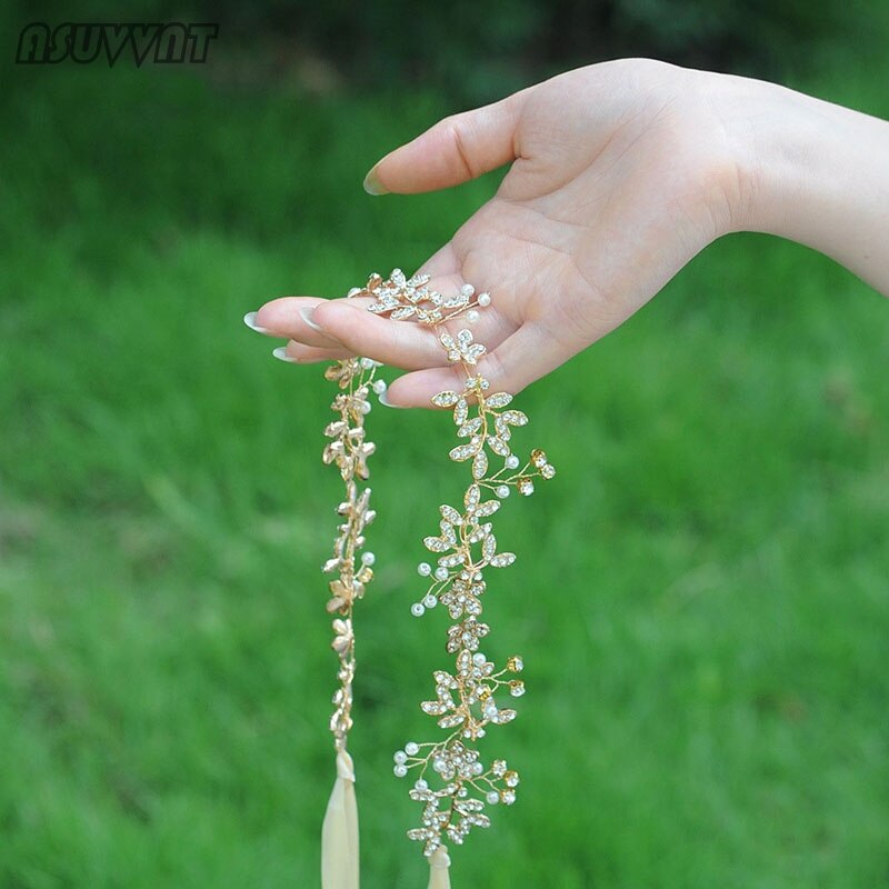Cinturones de novia con perlas flores diamantes de imitación diadema para la novia accesorios de boda cinturones en el vestido para niña