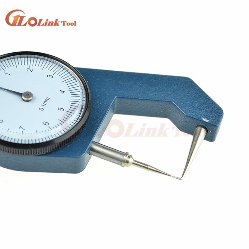 Jauge d'épaisseur à cadran, pointe incurvée 0-10mm/0-20mm pour tuyau creux ou jauge à Tube circulaire, outils de mesure