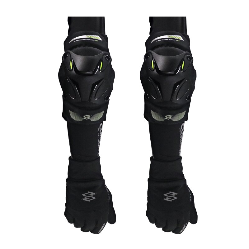 Cuirassier Motorcycle Knee Pad Men Protective Gear Knee Gurad Knee Protector Rodiller Equipment Gear Motocross Joelheira Moto: E01-2-Fluorescent G