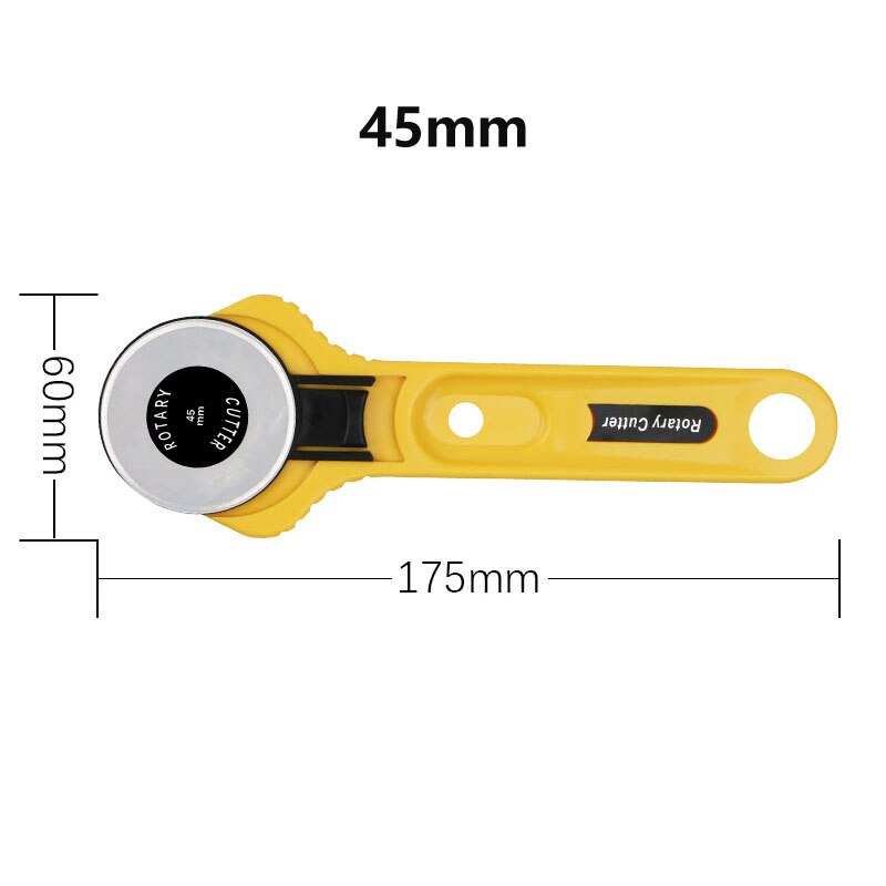 28/45mm Circular Rotary Cutter Knife Safety Blade Patchwork Piecing Sewing Quilting Fabric Cutting Leathercraft Tool: 45mm