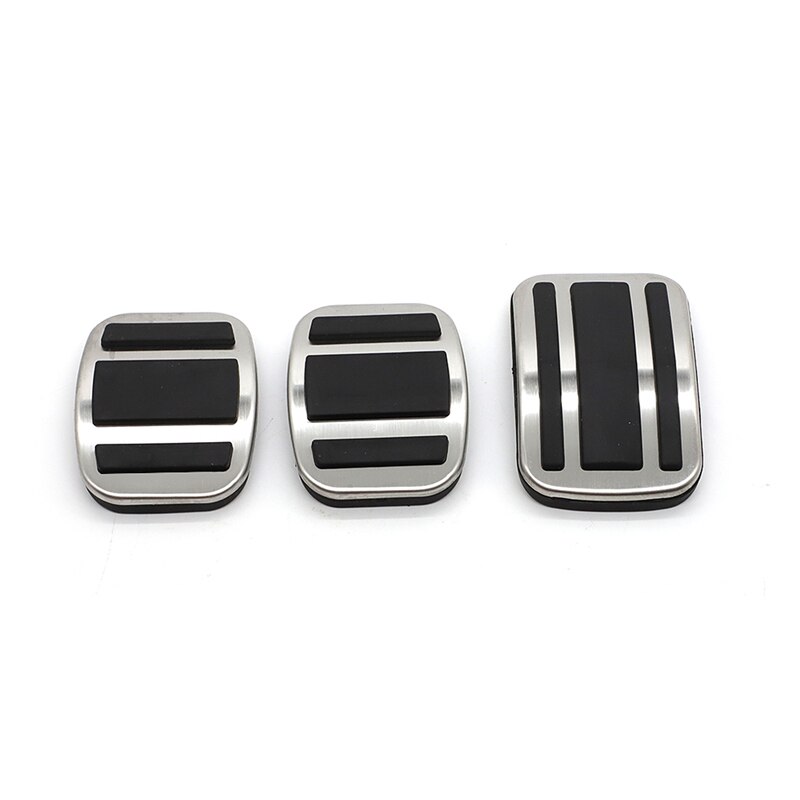 Voiture pied pédale plaque de protection pour Peugeot 3008 5008 GT LHD accélérateur gaz frein pédale plaquettes tapis couverture repose-pieds 3008: MT 3PCS