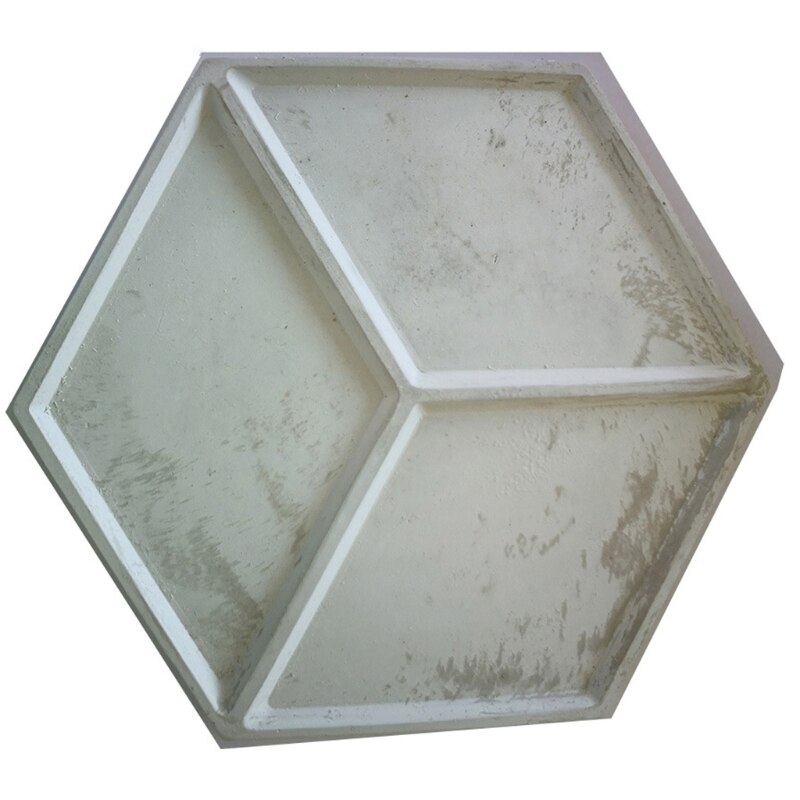 Hexagon Geometric Concrete Wall Tile Brick Silicone Mold Background Decoration DIY Cement Plaster Mould
