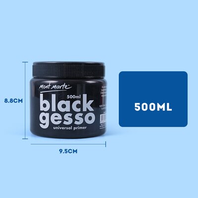Acryl- Pigment Mischung flüssig Brightener transparent schützend Farbe matt Grundierung Grundierung Gemälde Mittel: Schwarz gesso