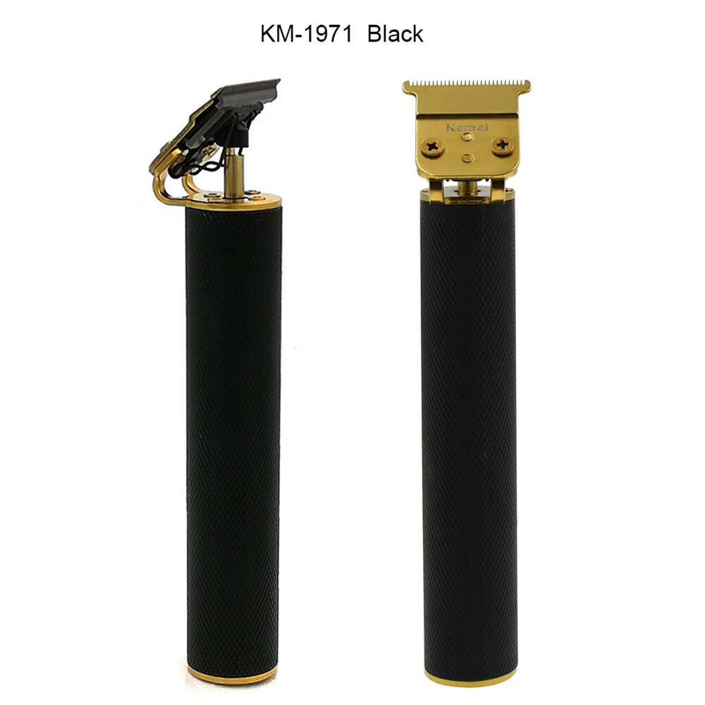 Kemei 1971 – tondeuse à cheveux sans fil tondeuse à barbe Pro li-outliner pour hommes, rasage à 0mm, finition USB, Machine de coupe de cheveux