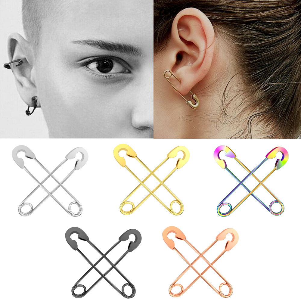 1PC Gothic Chirurgisch Staal Helix Tragus Studs Oorbellen 5 Kleuren Oor Piercing Kraakbeen Studs Punk Lichaam Sieraden Vrouw Man oreja