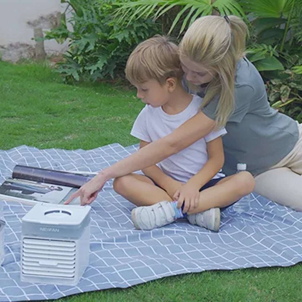 Desktop Air Cooler Fan USB Rechargable Air Conditioner Fan NexFan Ultra LED Sterilization System UV Sterilizing Air Cooler Fan Z