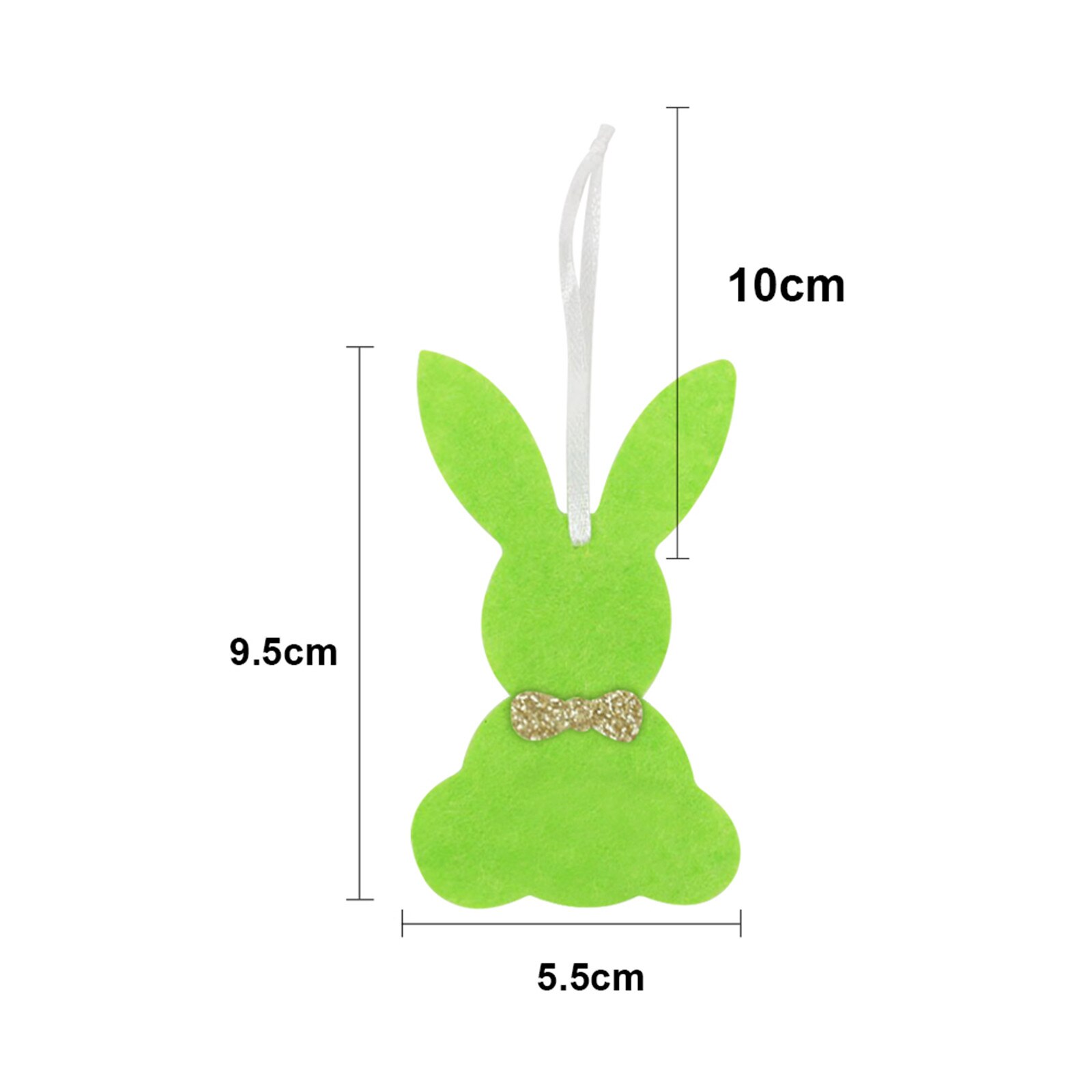 Lapin 5 couleurs 2021x9.5 cm, décoration de pâques, à suspendre et à offrir, fait à la main, fournitures de fête d'anniversaire pour la maison, 5.5