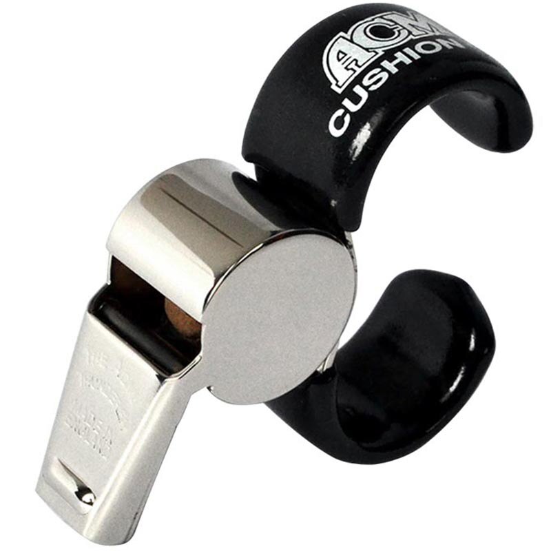 ACME 477 60.5 Finger Grip Metal Whistle Nickel-Plated Referee Coach training Sports Contest Whistle