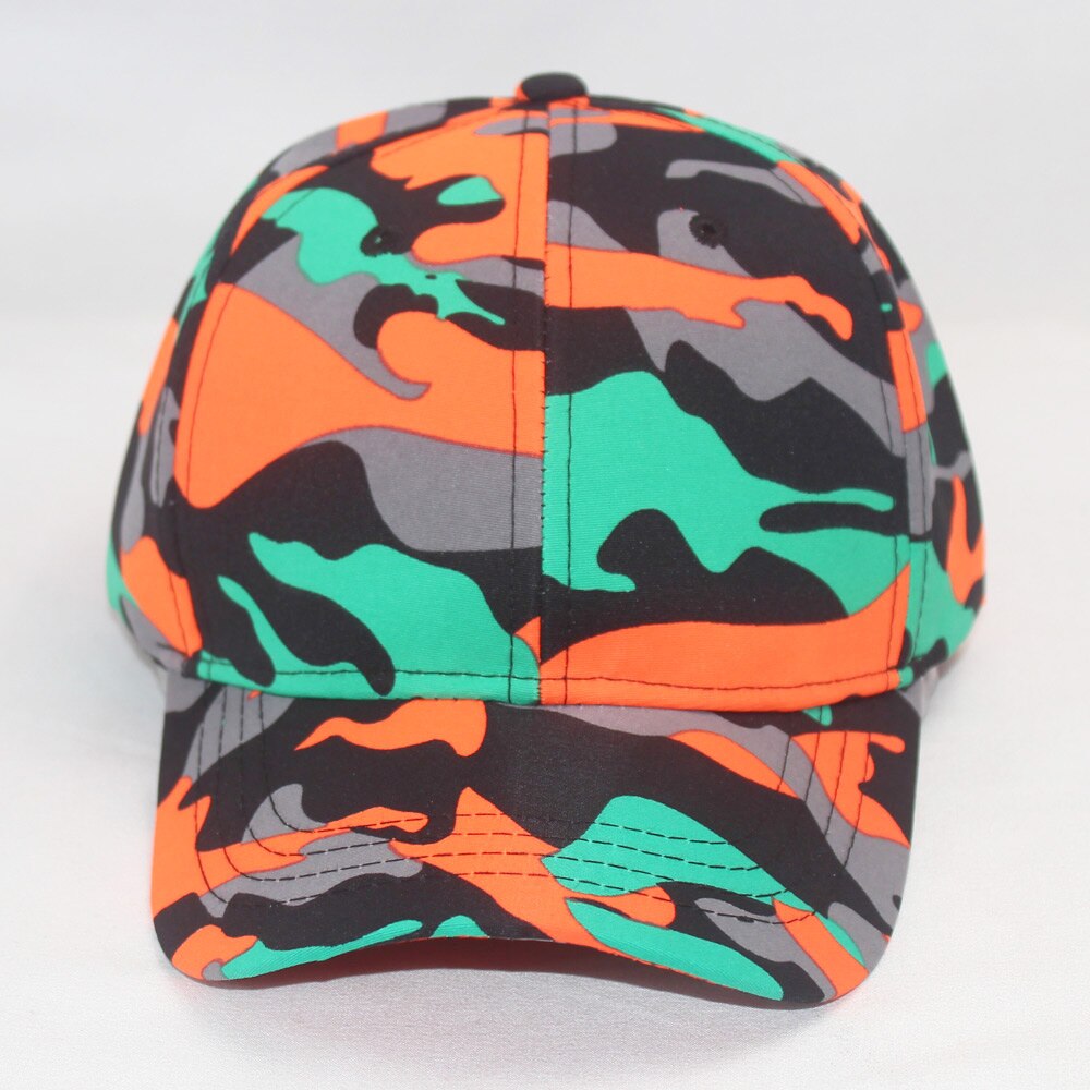 Multi Farbige Camo Baseball Kappe Männer Hip-hop Cap Frauen Damen Sommer Hut: Orange