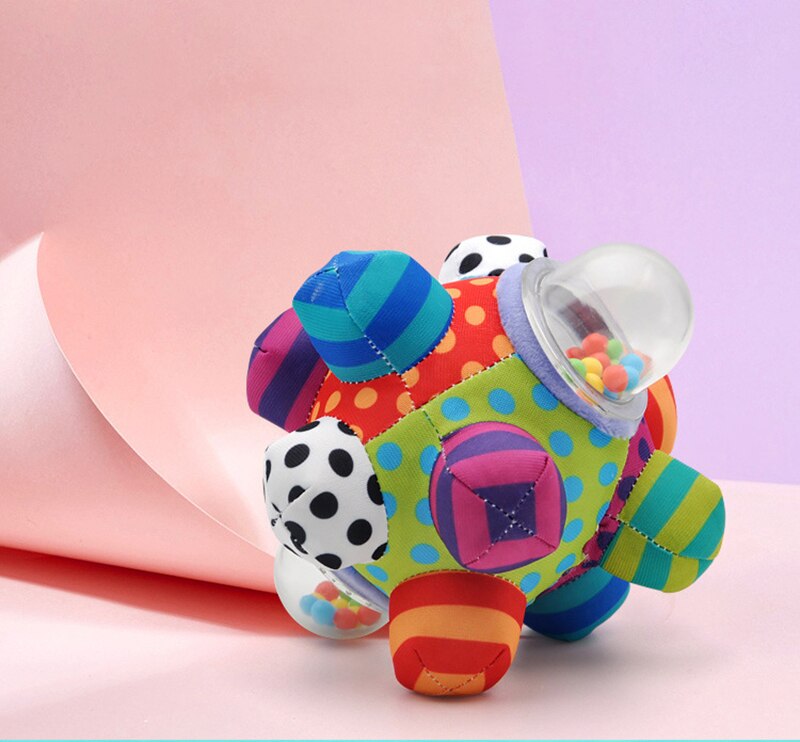 Baby Speelgoed Leuk Little Bell Baby Bal Rammelaar Speelgoed Ontwikkelen Kinderen Intelligentie Grijpen Activiteit Hobbelige Bal Voor Pasgeborenen 0- 6 Maand