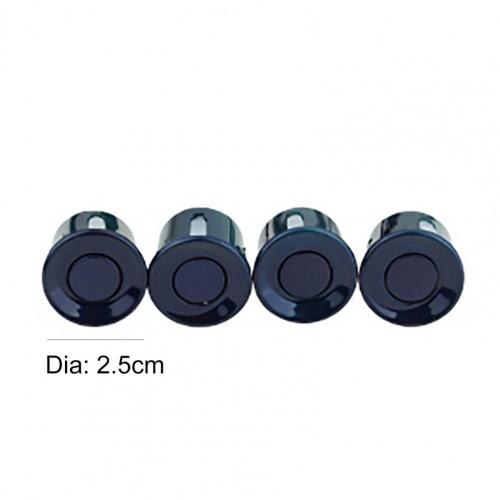 4Pcs Car Reversing Sensor Reversing Probe Parking Aid Sensors Car Accessories Supplies Products: Blue