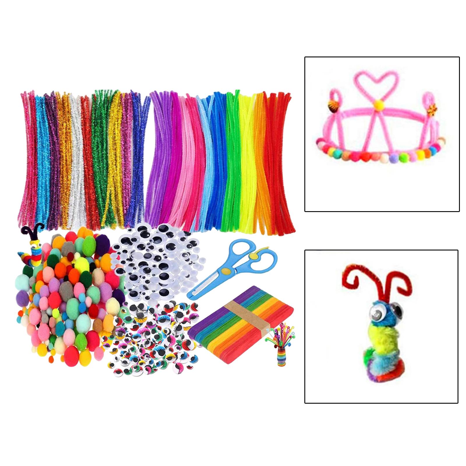 Arts Craft Supplies Kit DIY Art Assorted Materials for Toddlers Age 4 5 6