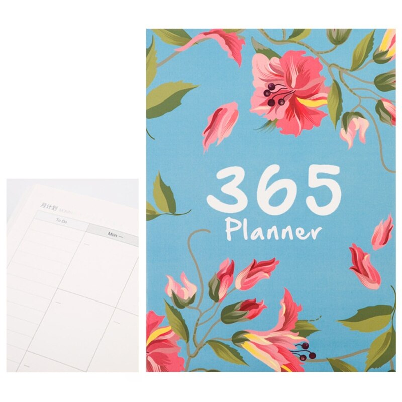 Agenda Planner Organizer A4 Notebook Journal Monthly Daily Planner School 40JB: BL01