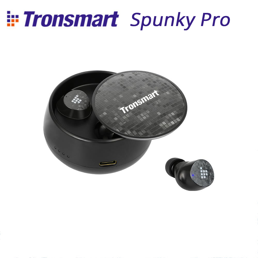 Tronsmart Spunky Pro TWS Bluetooth 5.0 Koptelefoon Draadloze Oordopjes IPX5 Waterdicht Headsets Stem Assistent Diepe Bas