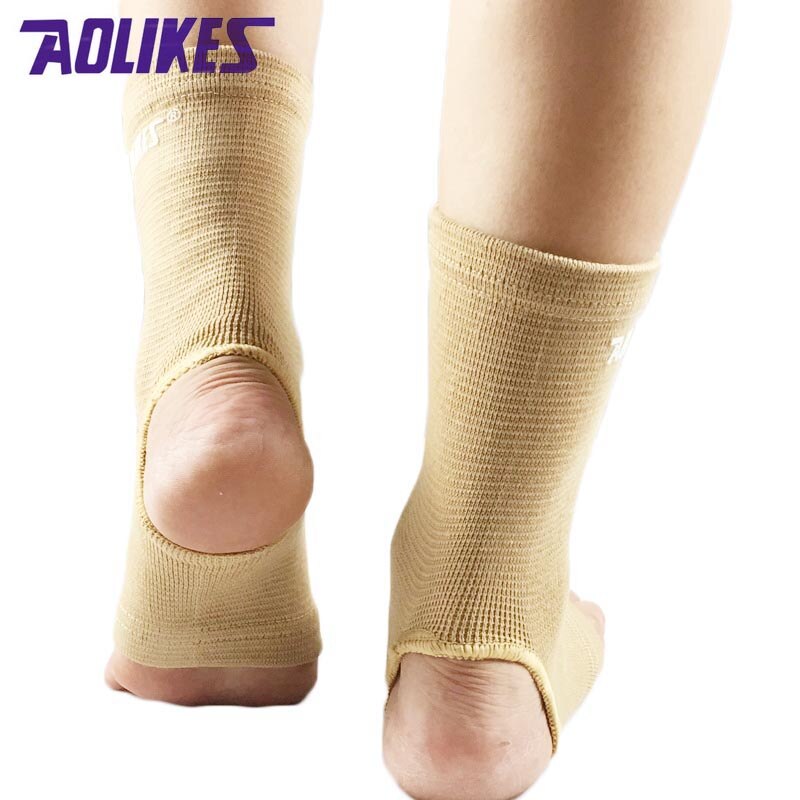 AOLIKES 1 paar Elastische Fitness Enkel Ondersteuning Brace Wrap Sport Veiligheid Gym Voetbal Voet Enkelgewricht Verstuiking Protector tobillera