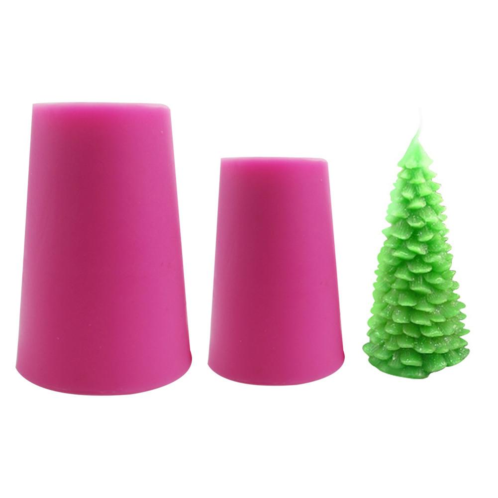 Silicone Christmas Tree Candle Mould For DIY Candle Making Soap Pudding Jelly Dessert Chocolate Mould Cake Decoration